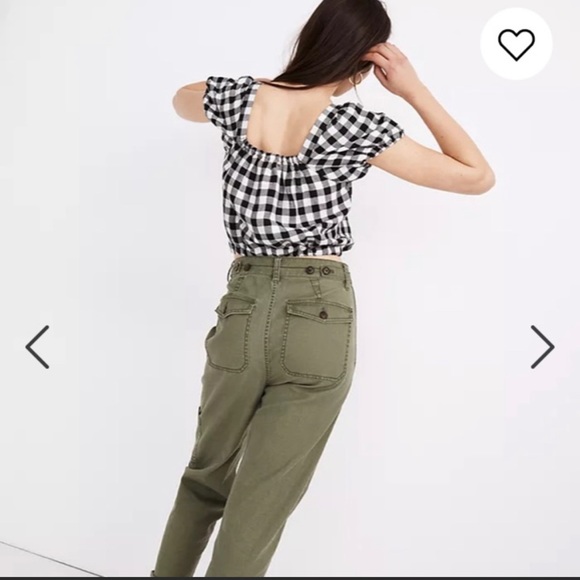 Madewell puffed sleeve crop - Picture 2 of 3